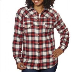 JACHS Girlfriend cotton Flannel Plaid women!/ buttoned shirt